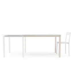 Cancio Toy bois Table de cuisine en verre avec rallonge> Table De Cuisine