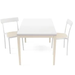 Cancio Toy bois Table de cuisine en verre avec rallonge><noscript><img width=