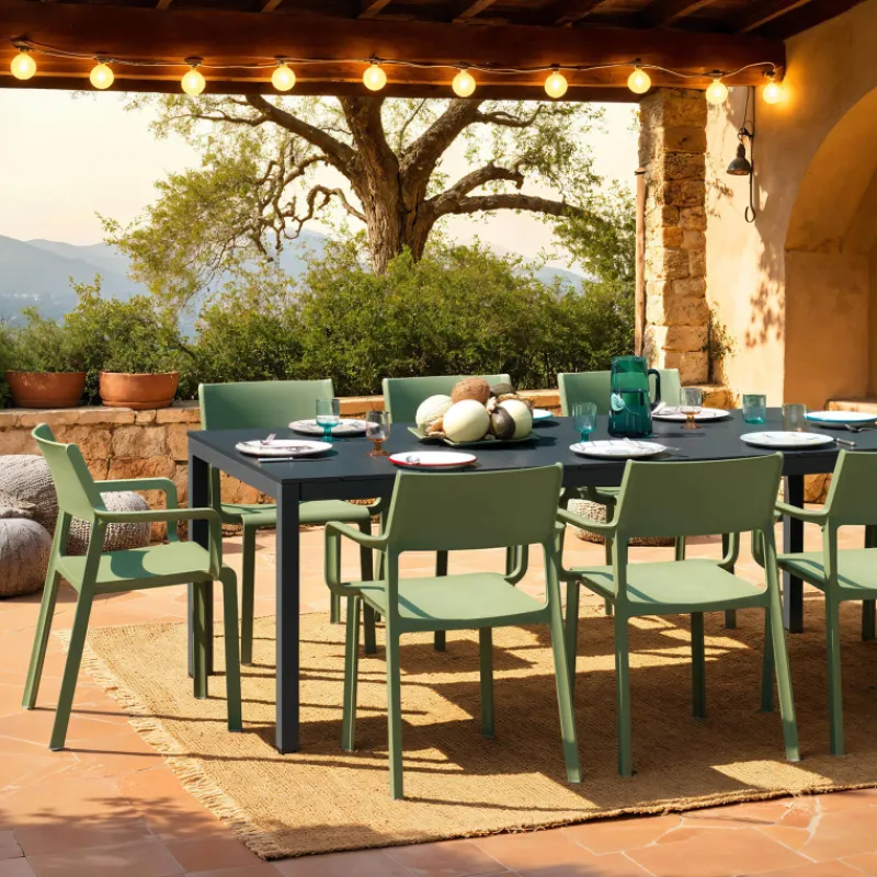 Trill Fauteuil de jardin empilable en polypropylène> Chaise De Jardin|Fauteuil De Jardin