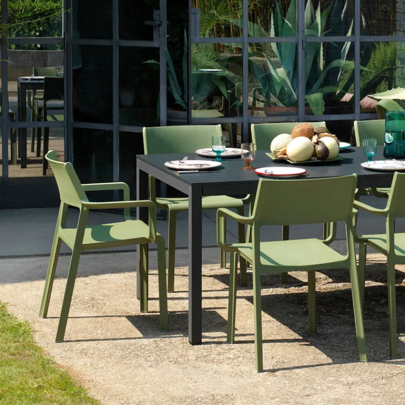 Trill Fauteuil de jardin empilable en polypropylène> Chaise De Jardin|Fauteuil De Jardin