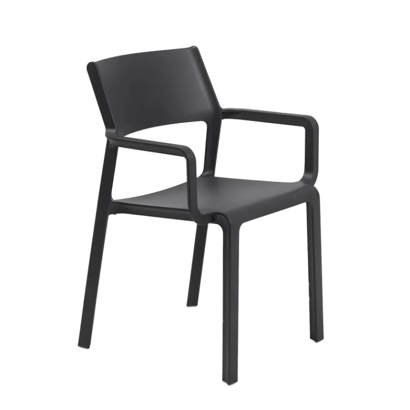 Trill Fauteuil de jardin empilable en polypropylène> Chaise De Jardin|Fauteuil De Jardin