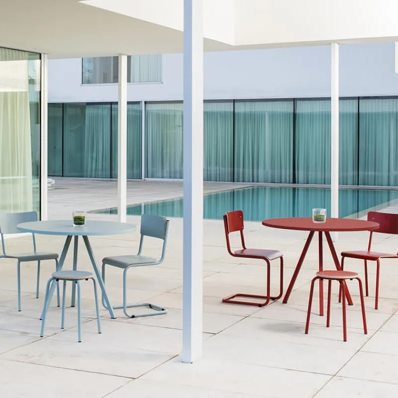 Perfecta Triple Table ronde moderne en stratifié> Table De Cuisine|Table Pour Petit Espace