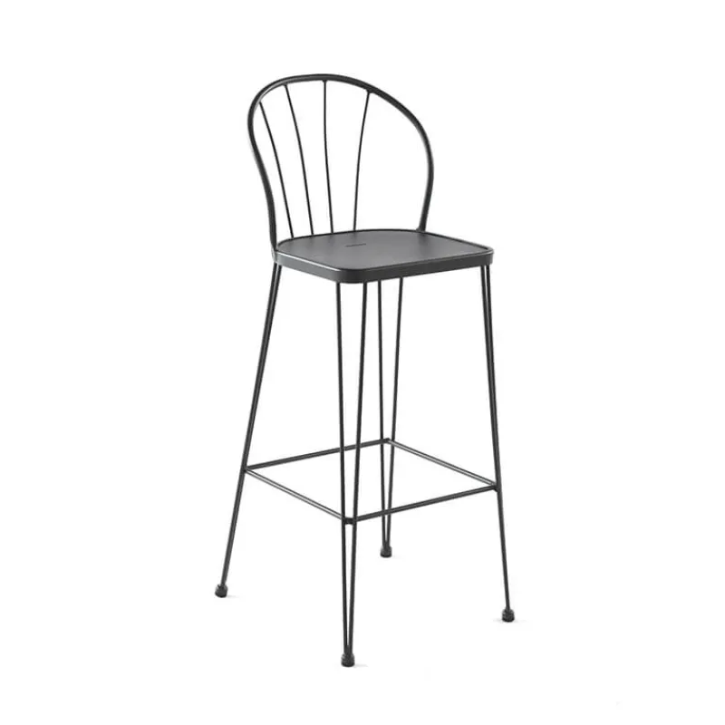 Jayso Tudela Tabouret haut en métal vintage> Tabouret Snack (assise +/- 65 Cm)|Tabouret De Bar (assise +/- 80 Cm)