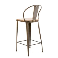 Jayso Turia TB 317 Tabouret industriel en métal et bois><noscript><img width=