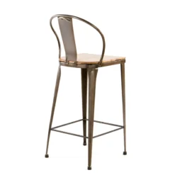 Jayso Turia TB 317 Tabouret industriel en métal et bois><noscript><img width=