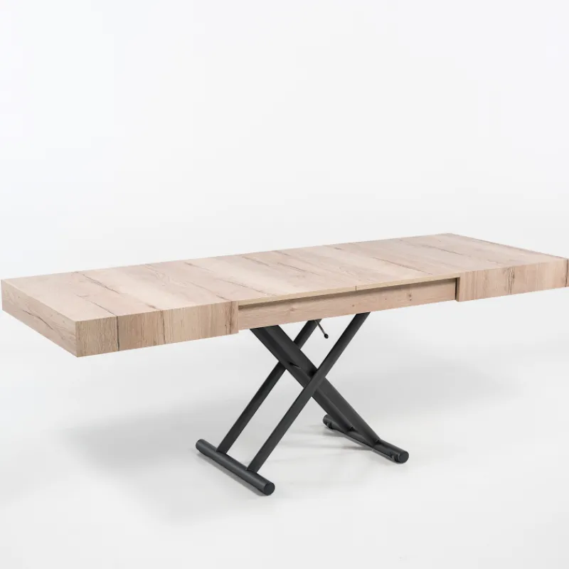 Altacom Ulisse Table relevable en mélaminé avec allonges> Table De Salon|Table Pour Petit Espace