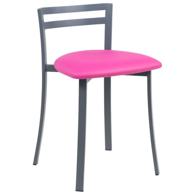 Carrier Urane ® Chaise de cuisine avec dossier bas en métal fabriquée en France> Chaise De Cuisine