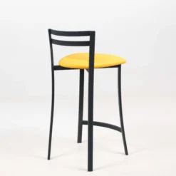 Carrier Urane ® Tabouret snack avec dossier bas en synthétique et métal made in France><noscript><img width=