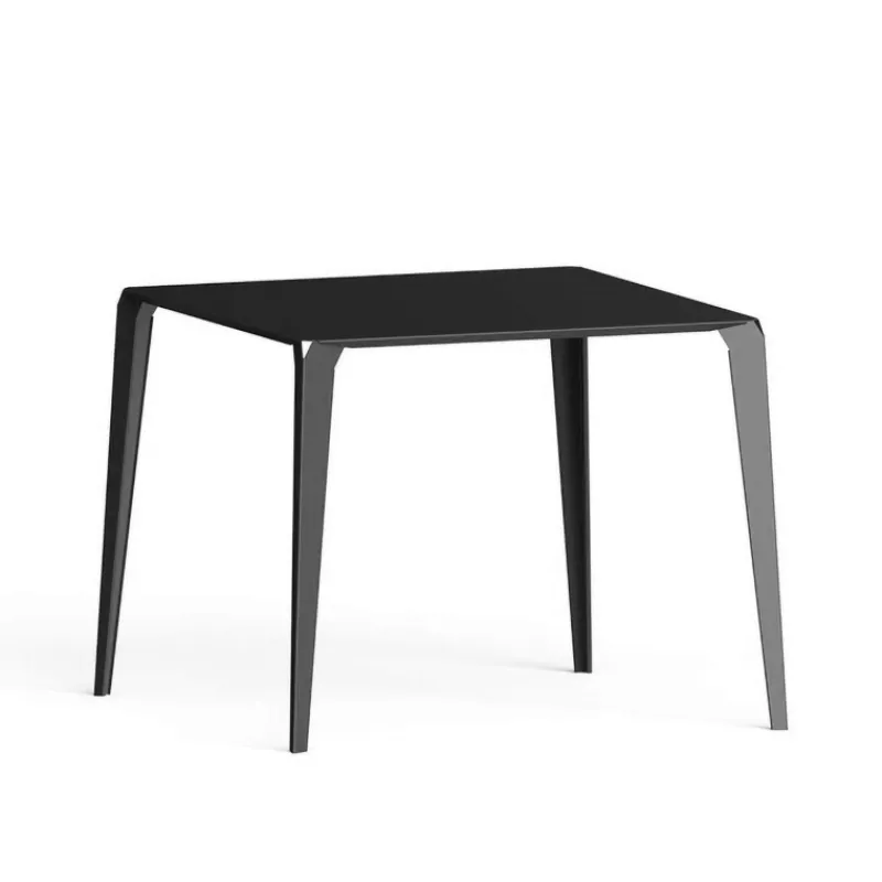 Carrier Valence ® Table snack industrielle carrée pour jardin en métal> Table De Jardin