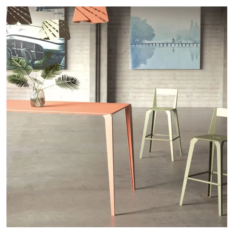 Carrier Valence ® Tabouret snack industriel français en métal avec dossier> Tabouret De Bar (assise +/- 80 Cm)|Tabouret Snack (assise +/- 65 Cm)