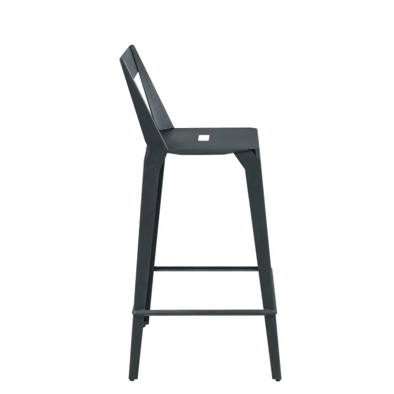 Carrier Valence ® Tabouret snack industriel français en métal avec dossier> Tabouret De Bar (assise +/- 80 Cm)|Tabouret Snack (assise +/- 65 Cm)