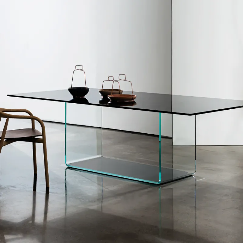 Sovet Italia Valencia Sovet® Table de salle à manger design en verre> Table De Salle à Manger