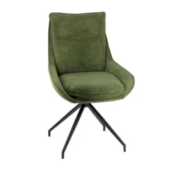 ValentineChaise pivotante en tissu avec poignée et pieds en métal><noscript><img width=