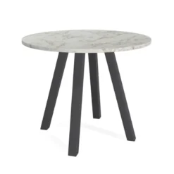 Perfecta Veneto Table snack ronde de cuisine en stratifié><noscript><img width=