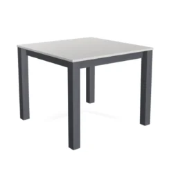 Perfecta Verona Table carrée avec pieds métal conçue en Belgique><noscript><img width=