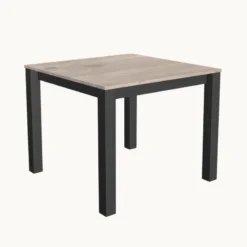 Perfecta Verona Table carrée avec pieds métal conçue en Belgique><noscript><img width=