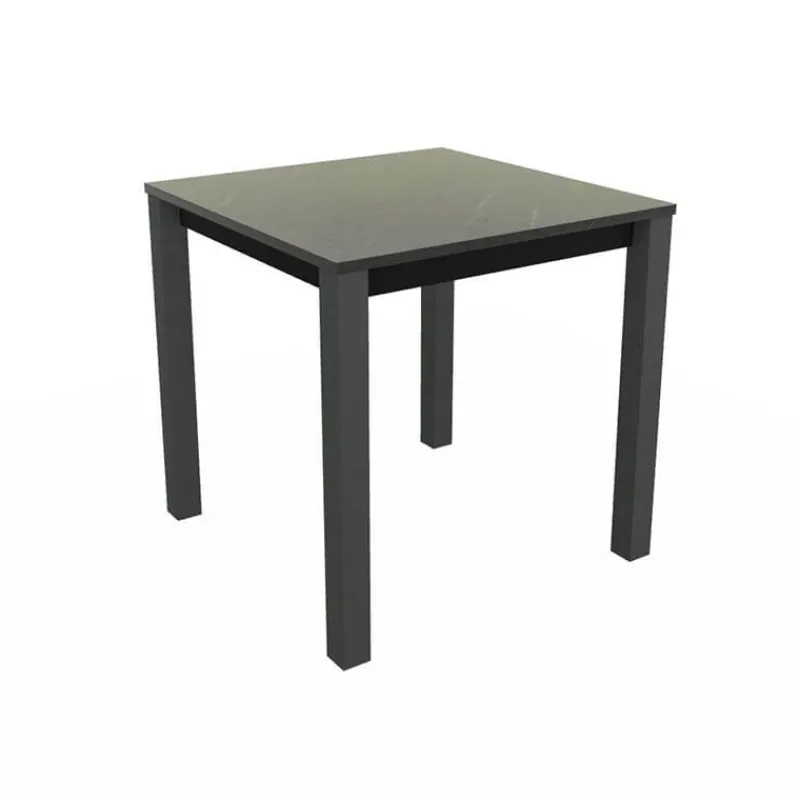 Perfecta Verona Table snack carrée belge en stratifié pieds en métal> Table De Cuisine