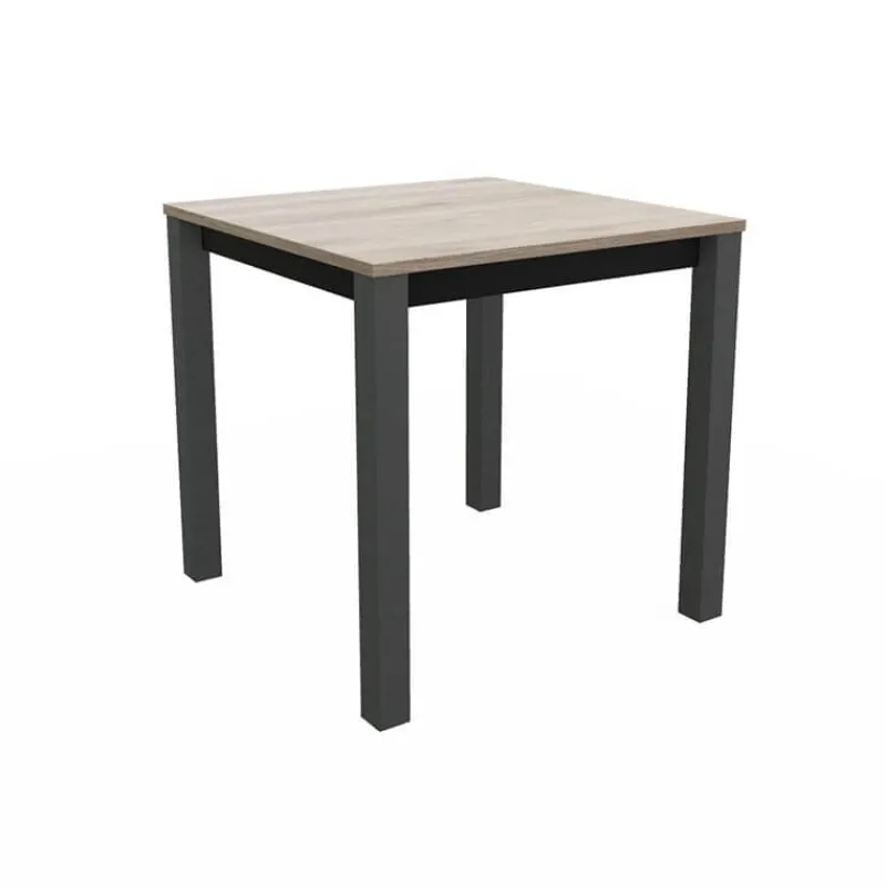 Perfecta Verona Table snack carrée belge en stratifié pieds en métal> Table De Cuisine