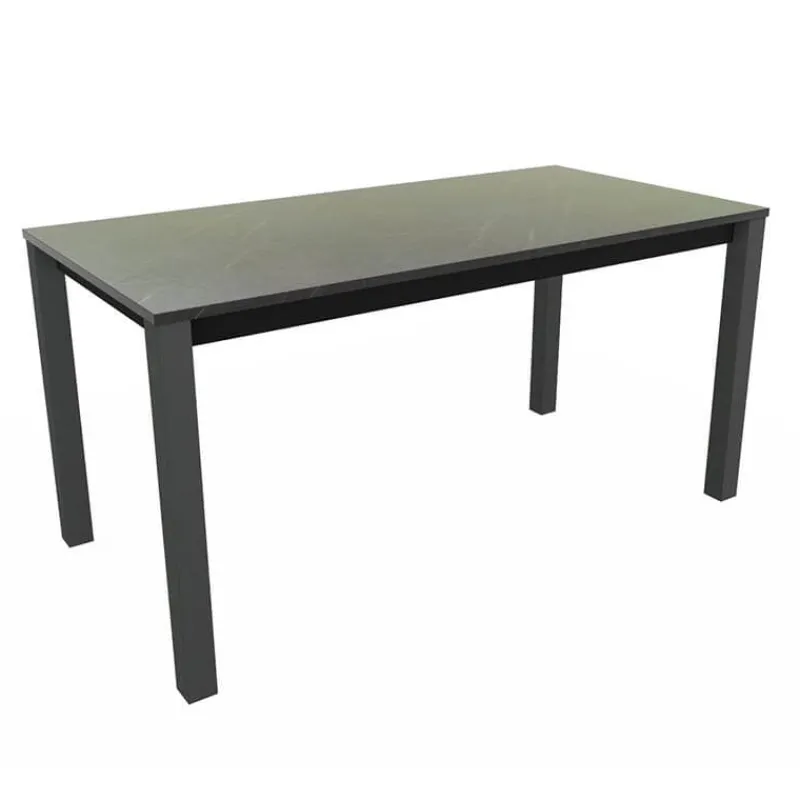 Perfecta Verona Table snack rectangulaire belge en stratifié et pieds métal> Table De Cuisine|Table De Salle à Manger