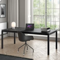 Perfecta Vicenza Table de salle à manger en stratifié et pieds en métal><noscript><img width=