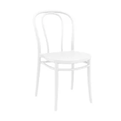 Victor Chaise de jardin bistrot empilable en polypropylène><noscript><img width=