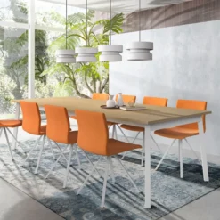 Perfecta Victoria Table avec allonge et pieds en métal><noscript><img width=