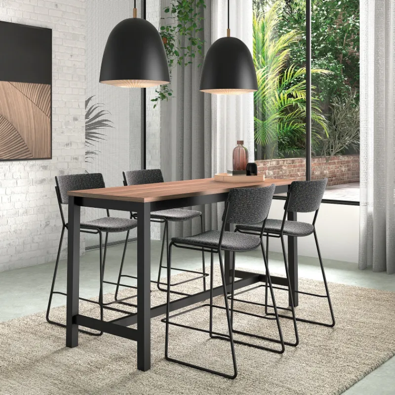 Perfecta Vienna Table haute de cuisine hauteur 90 cm en stratifié et métal> Table De Cuisine|Table Pour Petit Espace