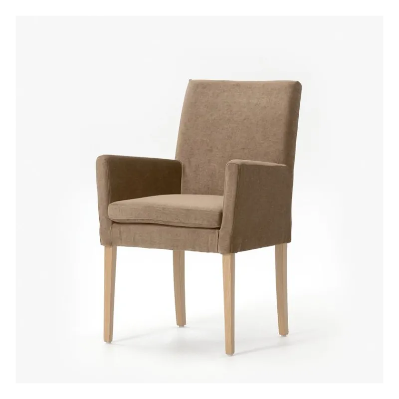Mobitec Vigo ® Fauteuil de salon en bois et tissu> Chaise De Salle à Manger|Chaise Salon