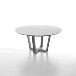 Dexo Viktor Table ronde extensible avec plateau en verre et piétement design> Table De Salle à Manger