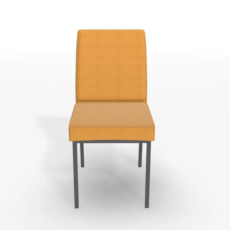 Perfecta Villa Chaise rembourrée en métal et tissu style contemporain> Chaise De Salle à Manger