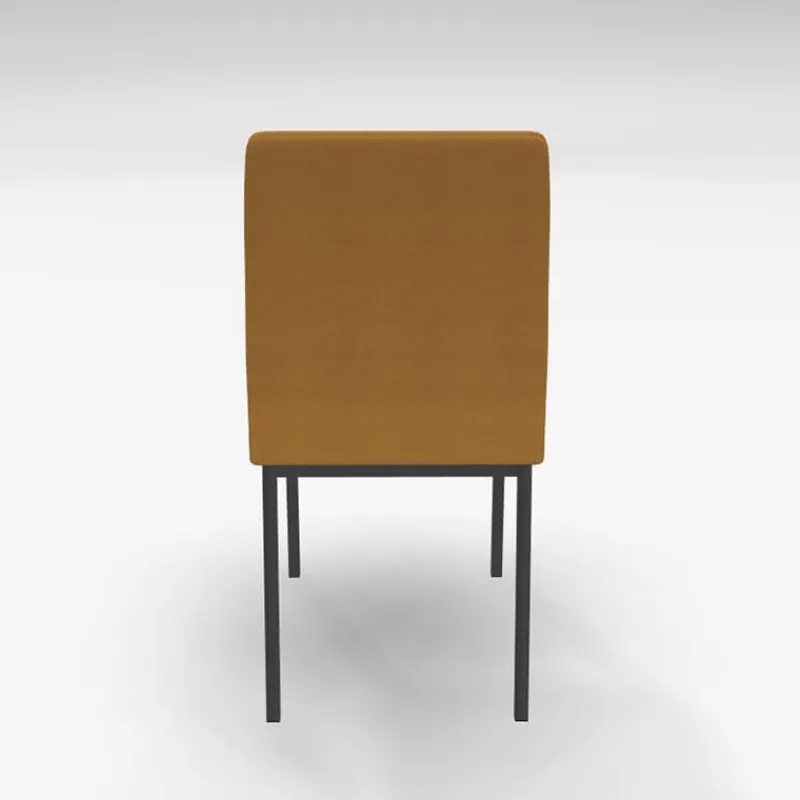 Perfecta Villa Chaise rembourrée en métal et tissu style contemporain> Chaise De Salle à Manger