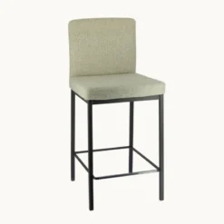 Perfecta Villa Tabouret snack tissu avec pieds en métal><noscript><img width=