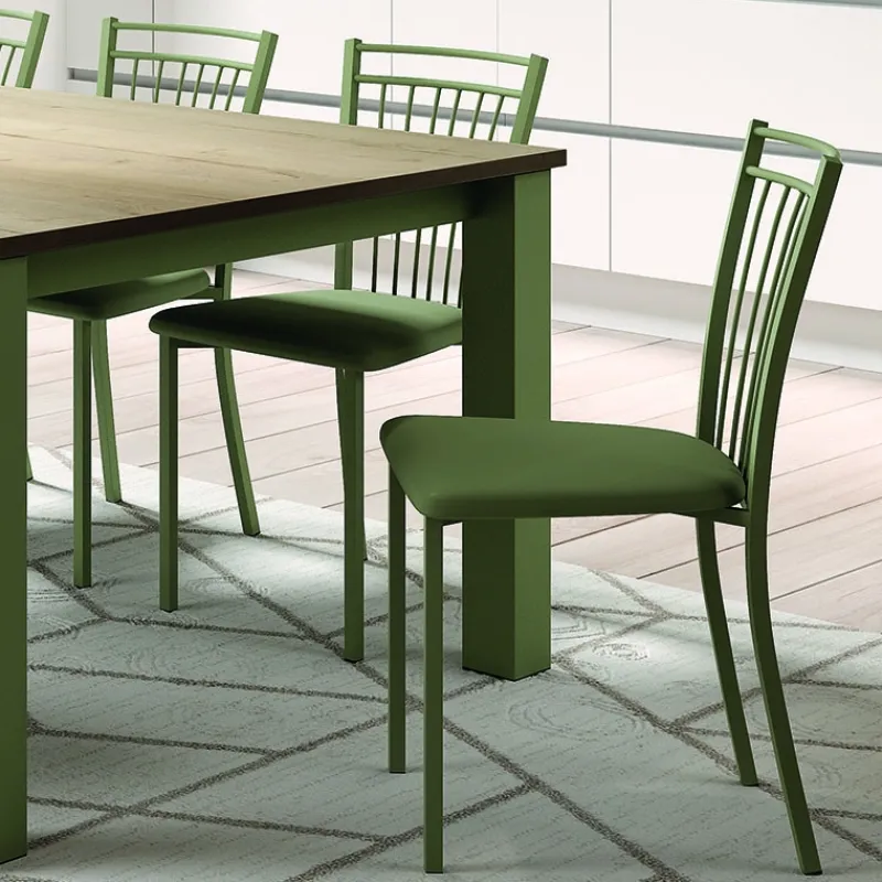 Perfecta Viva Chaise de cuisine en métal et simili> Chaise De Cuisine