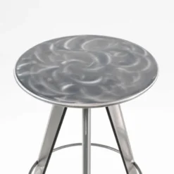 Carrier Vérone ® Tabouret de bar industriel pivotant sans dossier en métal brossé> Tabouret De Bar (assise +/- 80 Cm)