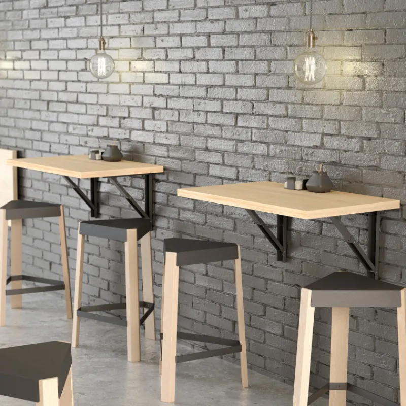Cancio Vulcano Table murale rabattable en stratifié ou mélaminé> Table De Cuisine|Table Pour Petit Espace