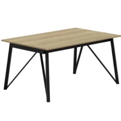Perfecta Wacko Table design industriel extensible avec pieds en métal> Table De Salle à Manger