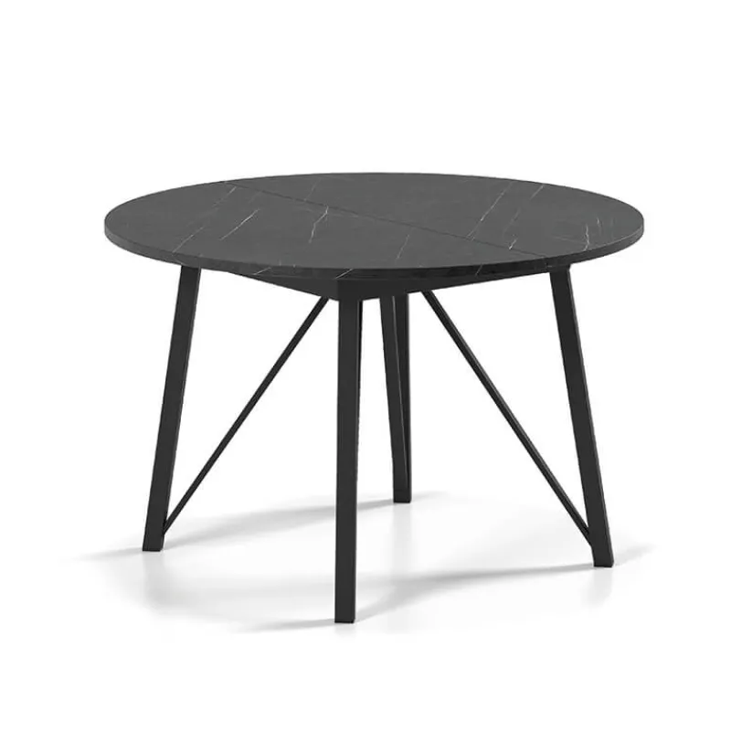 Perfecta Wacko 2.0 Table ronde moderne extensible à pieds métalliques> Table De Salle à Manger