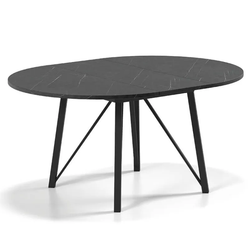 Perfecta Wacko 2.0 Table ronde moderne extensible à pieds métalliques> Table De Salle à Manger