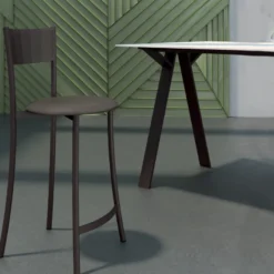 Carrier Wasabi ® Tabouret haut en simili et structure en métal fabrication française> Tabouret Snack (assise +/- 65 Cm)|Tabouret De Bar (assise +/- 80 Cm)