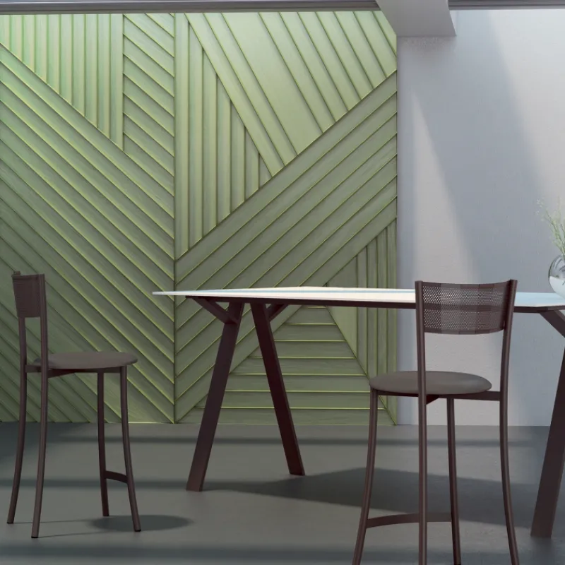 Carrier Wasabi ® Tabouret haut en simili et structure en métal fabrication française> Tabouret Snack (assise +/- 65 Cm)|Tabouret De Bar (assise +/- 80 Cm)