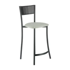 Carrier Wasabi ® Tabouret haut assise en tissu et structure en métal fabrication française> Tabouret Snack (assise +/- 65 Cm)|Tabouret De Bar (assise +/- 80 Cm)