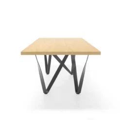 Tomasella Wave Table design rectangulaire avec pied en métal><noscript><img width=