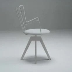 Carrier Well ® Chaise pivotante design en synthétique et métal><noscript><img width=