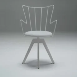 Carrier Well ® Chaise pivotante design en synthétique et métal><noscript><img width=
