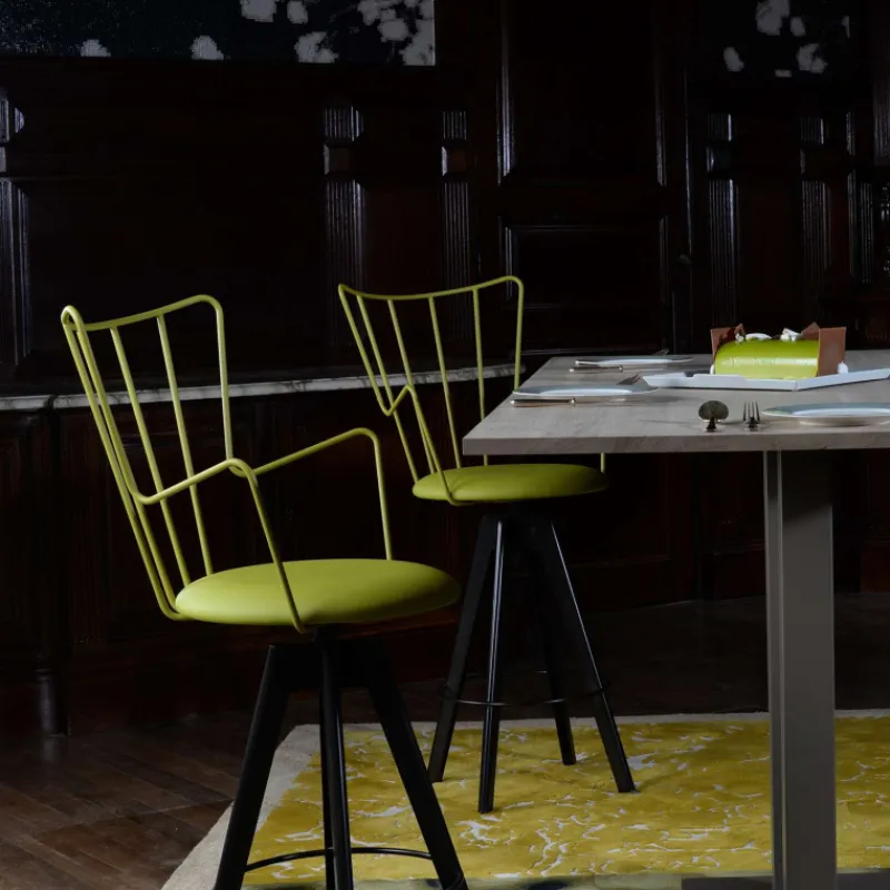 Carrier Well ® Tabouret snack design pivotant en synthétique et métal> Tabouret De Bar (assise +/- 80 Cm)|Tabouret Snack (assise +/- 65 Cm)