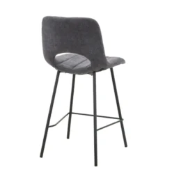 WilliamTabouret cosy en tissu avec pieds en métal noir><noscript><img width=