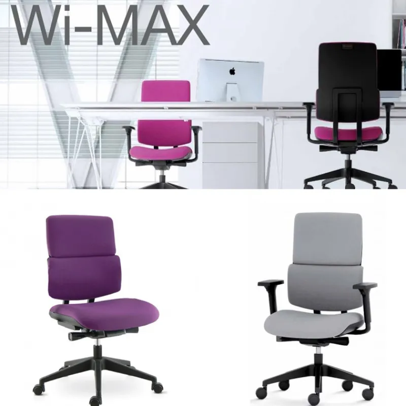 Sokoa Wi max Chaise de bureau en tissu avec roulettes> Chaise De Bureau|Fauteuil De Bureau