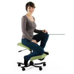Varier Wing ® Siège ergonomique en tissu sur roulettes><noscript><img width=