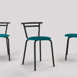 Carrier Xélus ® Chaise de cuisine fabriquée en France assise ronde structure métal> Chaise De Cuisine