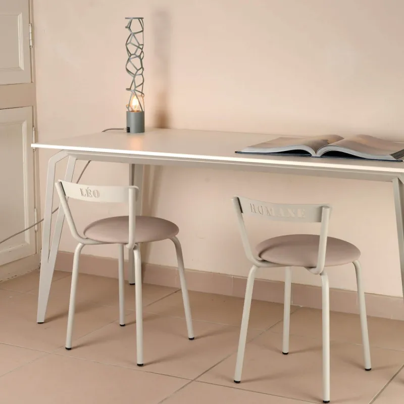 Carrier Xoxo ® Chaise pour enfant française en métal avec assise rembourrée> Chaise De Cuisine|Chaise Salon